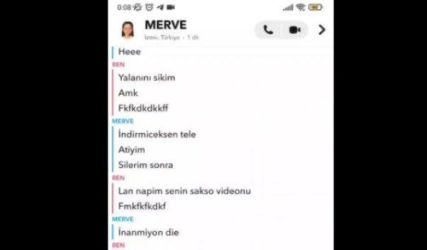 Snapten Sakso Videosunu Gönderen Genç Merve