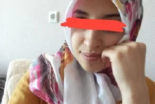 Güzel evli türbanlı hatun